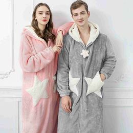 Dames slaap lounge fleece dikke gewaad schattige lange jas nachthemd nachtdress zachte pluizige pluizig slaapkleding badjas nachtvrouw kleding pyjama's zln231116
