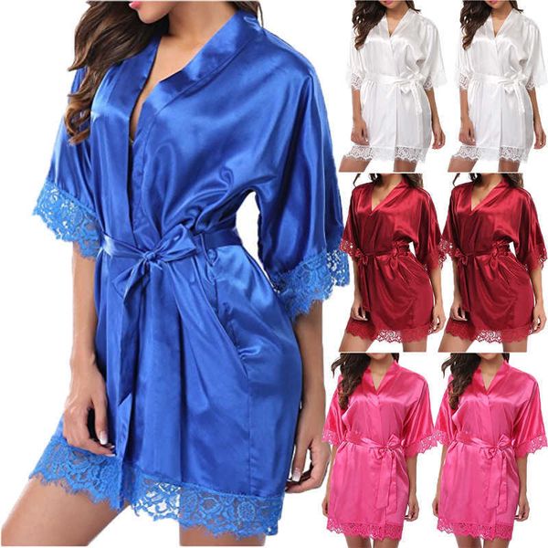 Salón de dormir para mujeres Ropa interior de encaje sexy Ropa de dormir para mujeres Bata de encaje Ropa de dormir Vestido de tanga Babydolls Cuello transparente erótico Chemises P230511