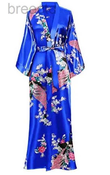 Salón para dormir para mujeres SEXY Mujeres Rata larga con Bocket Wedding Bride Bridesmaid Gown Bown Rayon Kimono Basta de baño de gran tamaño S-XXXL Noche D240419