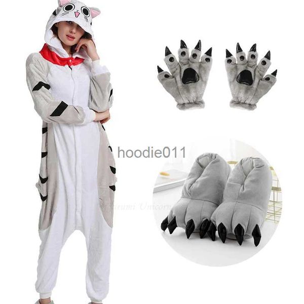 Salón del sueño de las mujeres Invierno Gato Pijamas Adultos Kigurumi Unicornio Animal Ropa de dormir Zapatilla Onesies Mujeres Hombres Unisex Franela Nightie Fe Ropa para el hogar L231102