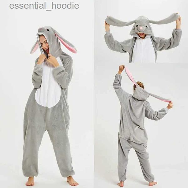 Sleep Sleep Lounge Winter Kigurumi Oneise for Kids Adults Boy Girl Unicorn Pyjamas Animal Rabbit Cartonne de dégagement Unicornio Sauthe