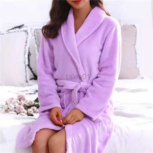 Women's Sleep Lounge Femmes Hommes Kimono Peignoir Robe Chemise De Nuit Automne Hiver Chaud Épais Corail Polaire Chemise De Nuit Vêtements De Nuit Doux Flanelle Robe Maison zln231116