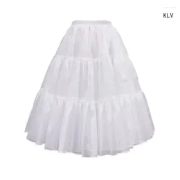 Dames slaapkleding 1A Lijn Hooploze petticoat Crinoline Underskirt Slips voor trouwjurk Elastische taille Puffys Tutus TuLle Rok