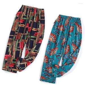 Dames slaapkleding 2022 Spring zomer Vrouwen zachte vicose slaapbodem vrouwelijk losgelaten plus size nachtelijke broek home pyjama dames print pyjama