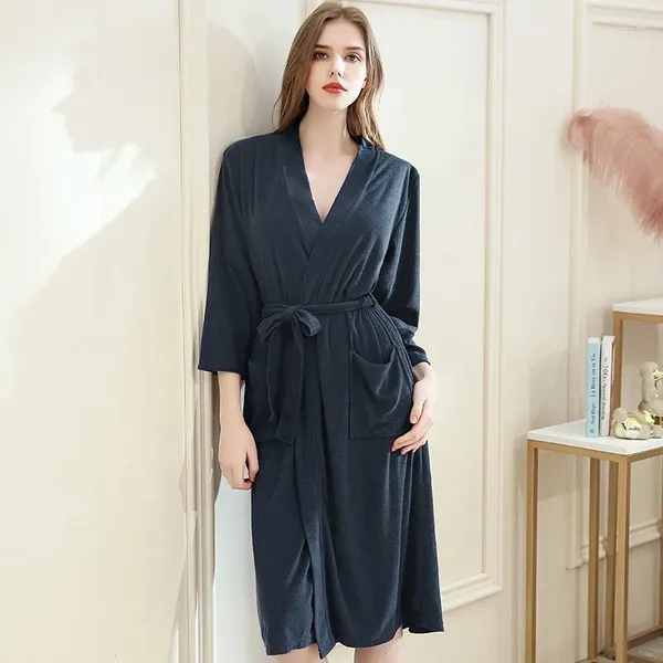 Ropa de dormir para mujeres 2023 en primavera sudor humeante ropa estilo fino pijamas el albornoz toalla pareja camisón absorbente yukata loungewear