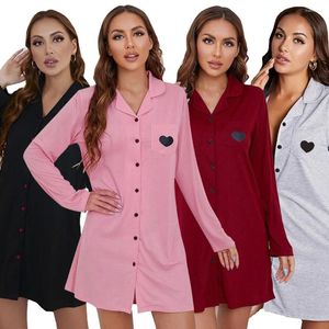 Vêtements de nuit pour femmes 2024 Ins rose robe rouge pour femmes courte mini jupe dame mince vêtements de maison costume d'été costume femme chemise de nuit S-XL