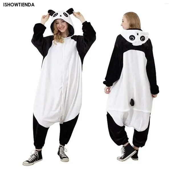 Ropa de dormir para mujer, mono de Panda 3d para adultos, pijamas de oso Polar, traje de una pieza de Animal para hombres y mujeres, traje de Cosplay