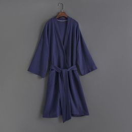 Vêtements de nuit pour femmes automne hiver Pijama Mujer coton respirant dames à manches longues peignoir chemise de nuit à lacets confortable femme Homewear Rob