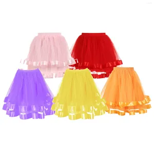 Dames Nachtkleding Bedrok Twin Onderrok Dames Swing Petticoat Cosplay Schattig Dames Linnen Rokken Onder De Knielengte