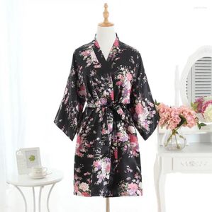 Robe de salon d'été pour femmes, marque de styliste, Robe de chambre Sexy pour la maison, Kimono en Satin, chemise de nuit, vêtements de nuit amples, peignoir