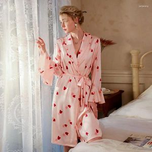 Vêtements de nuit pour femmes Brides Bridesmaid Wedding Robe Spring Kimono Silky Pyjamas Nights Nighties Nightgow