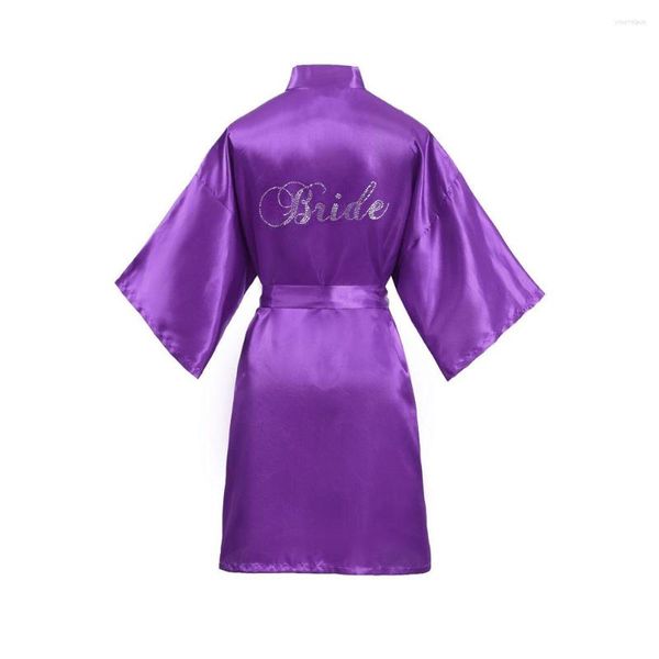 Vêtements de nuit pour femmes mariée demoiselle d'honneur peignoir Mariage robe de chambre femmes Sexy Robes de nuit de mariage chemises femme grande taille Kimono