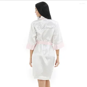 Vêtements de nuit pour femmes demoiselle d'honneur mariage Robe courte robe de bain femmes Kimono Yukata chemise de nuit dame chemises de nuit pyjama chemise de nuit S-XXL # 4162