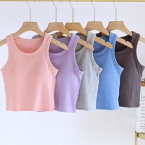 Dames slaapkleding Casual katoenen hindernissen voor vrouw één stuk bodem t-shirt mouwloos vest pyjama's tops vrouwen slaaphemd