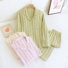 Pijama coreano de algodón para mujer