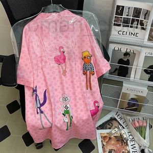 Dames Sleepwear Designer Slapenjurk Dames Zomer Middenlengte Korte mouwen Schattige roze Pink Instagram Stijl Hoge schoonheid losse dunne shirt Slapenjurk FU6F FU6F
