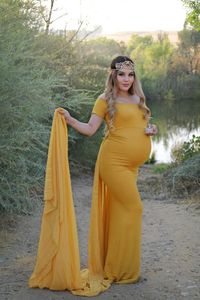 Dames slaapkleding elegante zwangerschapsjurk voor pography round nek sweep lengte lingerie pregant vrouwen bruiloft feestjurk badjas
