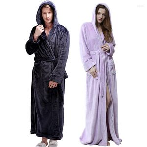 Dames slaapkleding flanellen gewaad kimono badjas jurkliefhebbers sexy nachtkleding dik warme winter mannen thuis kleding vrouwen lounge nachthemd