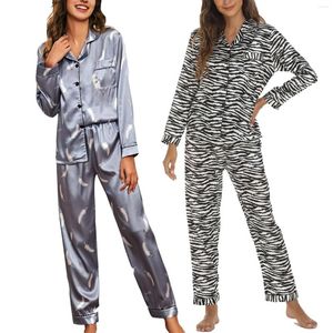 Dames slaapkleding bloemenprint gestreepte pyjama's set korte mouwen en broek joggers pakpakken voor vrouwenkantoor