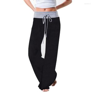 Ropa de dormir para mujer Pantalones de poliéster de longitud completa Ropa para el hogar Pijamas de flores Pantalones de otoño suaves Cordón Raya sexy Casual Tallas grandes