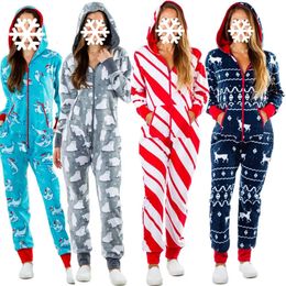 Vrouwen Nachtkleding Onesies Unisex Pyjama 2024 Herfst Winter Warme Kostuums Man Cartoon Jumpsuit Vrouwelijke Kerst Homewear 231127