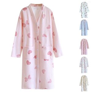 Pyjamas de vêtements de nuit pour femmes et vêtements de maison imprimés, ensemble de peignoirs Pijama, chemise de nuit