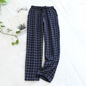 Vrouwen Nachtkleding Pantalones De Mujer 2023 Plaid Herfst Winter Pyjama Broek Big Size Katoen Crêpe Vrouwen Homewear pijama Broek