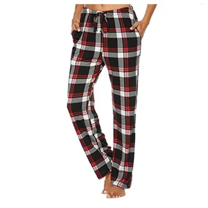 Pantalons de pyjamas à plaid pour femmes