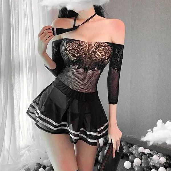 Vêtements de sommeil pour femmes lingerie lingerie babydoll sous-vêtements transparent chemise linceria sexi robe chaude érotique vient sexy slpwear mujer y240426