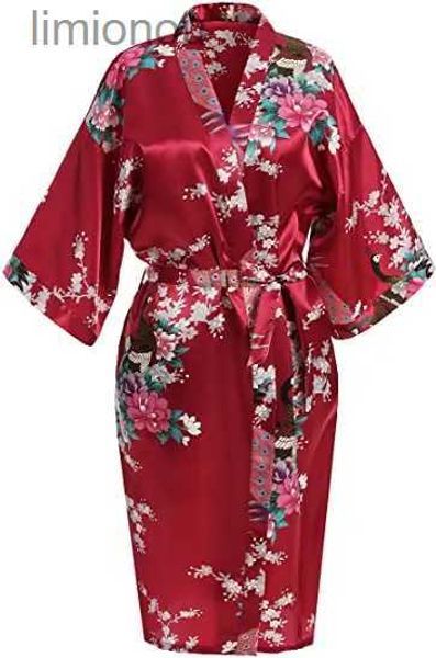 Vêtements de nuit pour femmes Robes de rayonne Femmes Vêtements de nuit Fleur Vêtements de maison Lingerie intime Casual Kimono Robe de bain Lady Sexy Robe de nuit Oversize 3XLC24319