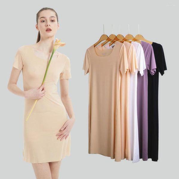 Vêtements de nuit pour femmes sans couture Ultra-mince Sexy chemise de nuit femmes robe de nuit 2023 été Lingerie vêtements de nuit femme Cool glace soie nuit