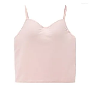 Ropa de dormir para mujeres sexy honda top cofre almohadilla de un pie de verano