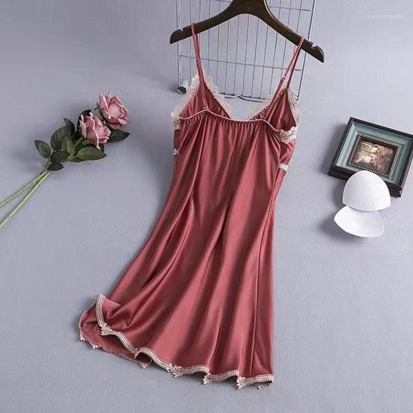 Ropa de dormir para mujer, ropa de dormir Sexy para mujer, vestido deslizante, versión coreana, camisón elegante, camisones para dormir, ropa para mujer, resbalones