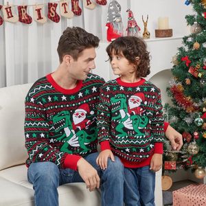 Dames slaapkleding Shujin 2023 Jaar kleding Kerstmis Vrouwen Men matching truien familieparen Jumpers Warm Dikke gebreide kleding Kerstmis Look