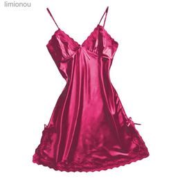 Vêtements de nuit pour femmes vêtements de nuit chemise de nuit vêtements femmes chemises de nuit vêtements de nuit sexy dentelle Patchwork Camisola Lingerie nuisette robe de soie de mariage 2022C24319