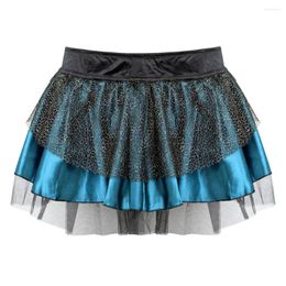 Ropa de dormir para mujer Steampunk Falda sexy Encaje Burlesque Tutu Disfraz Faldas con volantes para mujeres Accesorios de corsé a juego Tallas grandes Mascarada