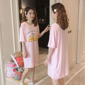 Dames slaapkleding zomer nachtdress Wome's korte mouwen nachthowns cartoon schattige huiskleding pijama feminino pyjama pour femme freeship