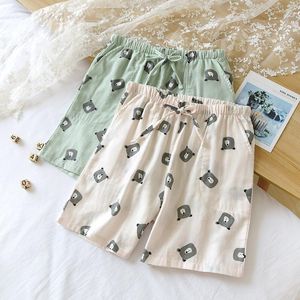 Dames slaapkleding zoete meisjes cartoon bodems comfortabele zachte lingerie shorts casual dames katoen pyjamabroek Japan stijl lounge slijtage