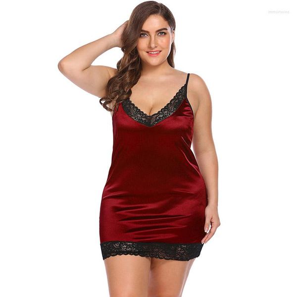 Vêtements de nuit pour femmes Top Fashion Sac à bandoulière pour femmes Chemise de nuit en dentelle Pyjama européen et américain Lingerie sexy