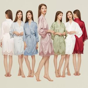 Vêtements de nuit pour femmes Robe de mariée Robes de mariée Dentelle Chemise de nuit pour femme Matin