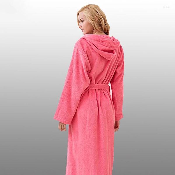 Vêtements de nuit pour femmes hiver coton peignoir femmes capuche serviette polaire épaisse flanelle chaude robe de bain amoureux robe de chambre robes mâles