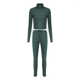 Vêtements de nuit pour femmes 2 pièces de vêtements de vêtements de sport de yoga ensemble pyjamas de mariée à manches longues pour le jour du mariage Fleece des femmes confortables