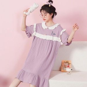 Sleeples pour femmes dessin animé Nightgown Summer Sleents Sleephirt plus tailleur Loungewear Floral NightRss Firm Chic Girls Robe