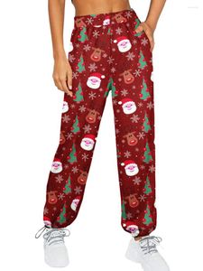 Vêtements de nuit pour femmes Pantalons de salon de Noël confort