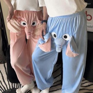 Vêtements de nuit pour femmes Femmes Lounge Peluche Pyjama Pantalon Flanelle Funny Elephant Nouveauté Shorts Sous-vêtements humoristiques Prank Cadeau Couple Pantalon
