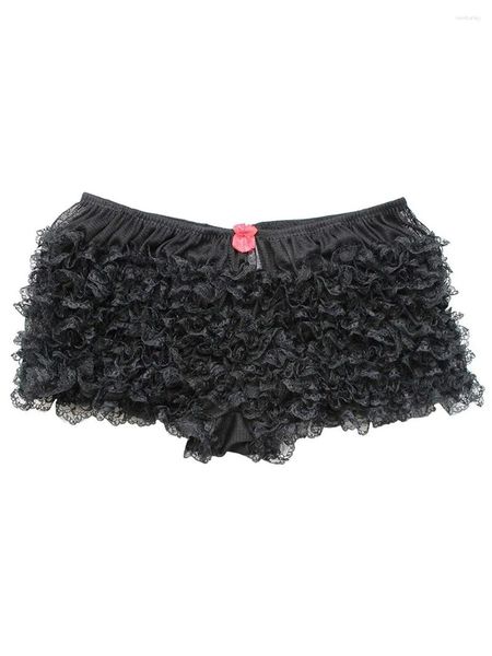 Vêtements de nuit pour femmes Femmes S Multi-Couche Volants Frilly Dentelle Shorts Pantalons Culottes Burlesque Bloomers Danse Pettipants