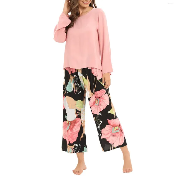 Ropa de dormir para mujer Mujeres de dos piezas Pijamas casuales Trajes de boda para invitados Homecoming Pantsuits Adolescentes Mono