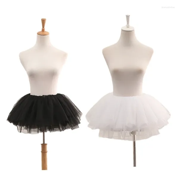 Vêtements de nuit pour femmes Femmes des années 1950 Vintage Tulle Jupon Adultes Ballet Danse Solide Jupe À Bulles