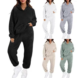 Dames nachtkleding 2-delige damesoutfits Hoodie sweatsuitsets Slank sweatshirt Baggy Herfstmode Grootmoeder van de bruid Jurken met