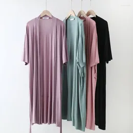 Dames Nachtkleding XL-XXL Badjas Lente Zomer Badjassen Casual Modal Nachtkleding Vrouwelijke Lounge Wear Kimono Mujer Verano